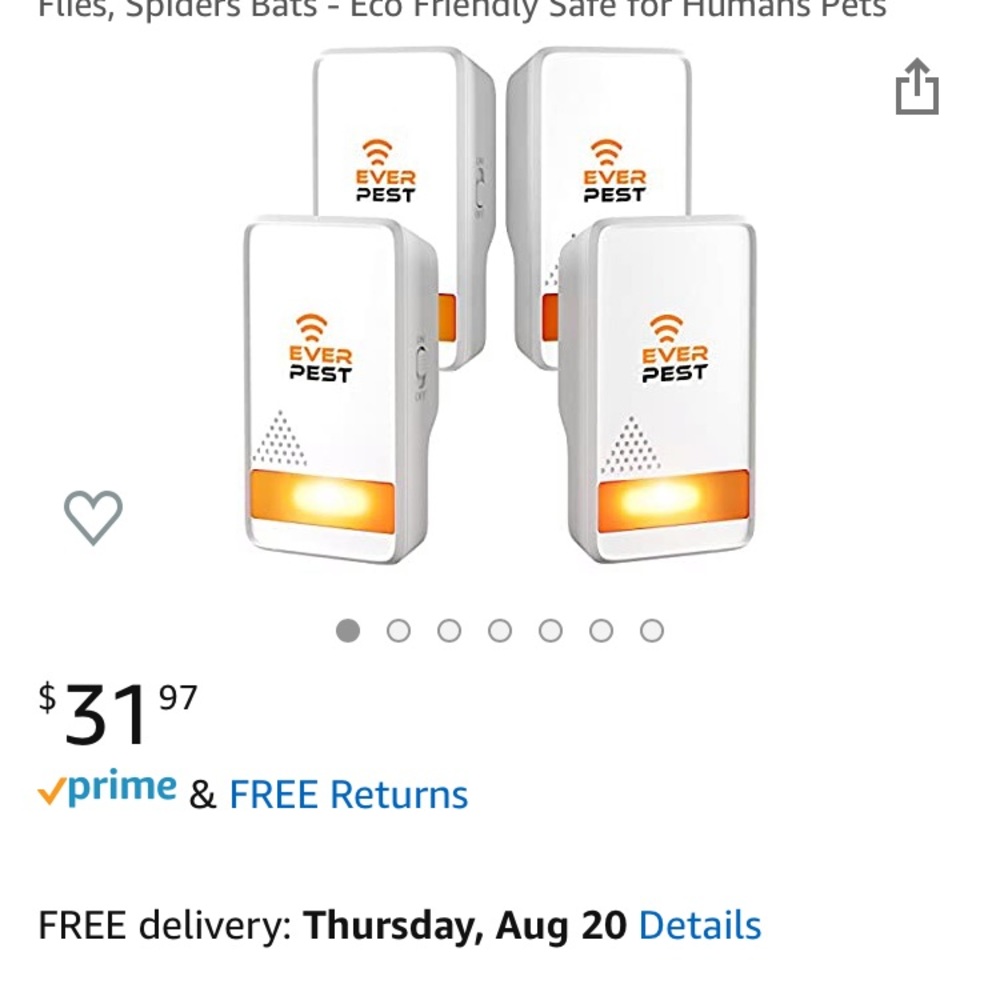 Set of 4 pest repellents.